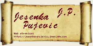 Jesenka Pujević vizit kartica